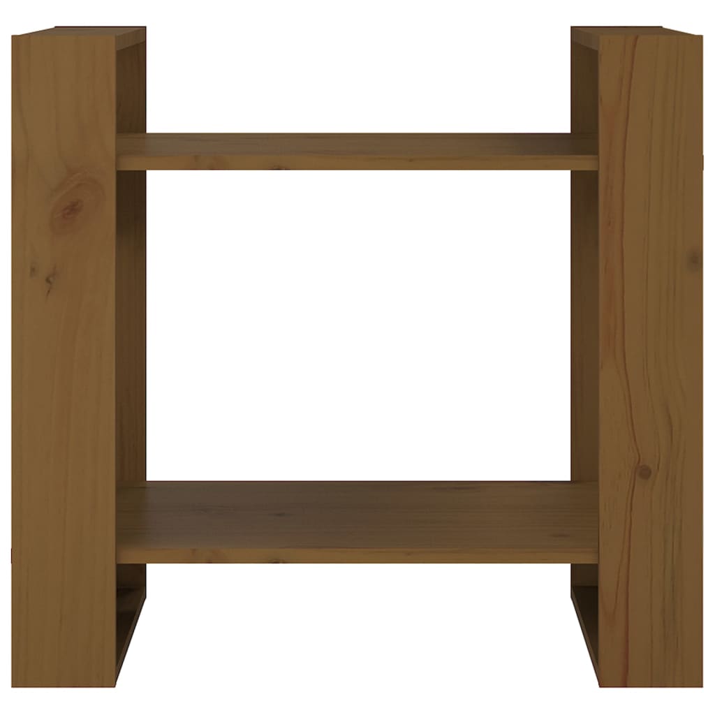 Bibliothèque/séparateur de pièce marron miel 60x35x57 cm bois massif