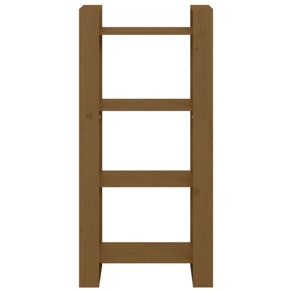 Bibliothèque/séparateur de pièce marron miel 60x35x125cm bois de pin massif