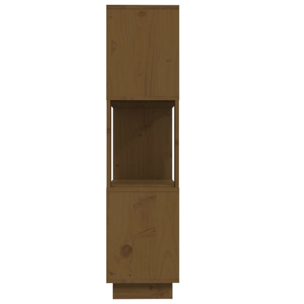 Bibliothèque/séparateur de pièce marron miel 80x25x101 cm bois massif