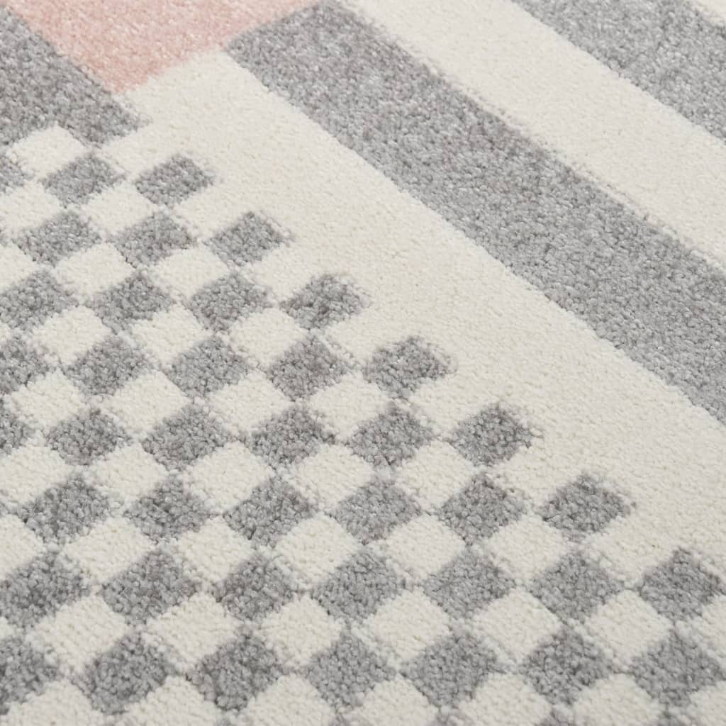 Kinderteppich 120x170 cm Sternenmuster Rosa