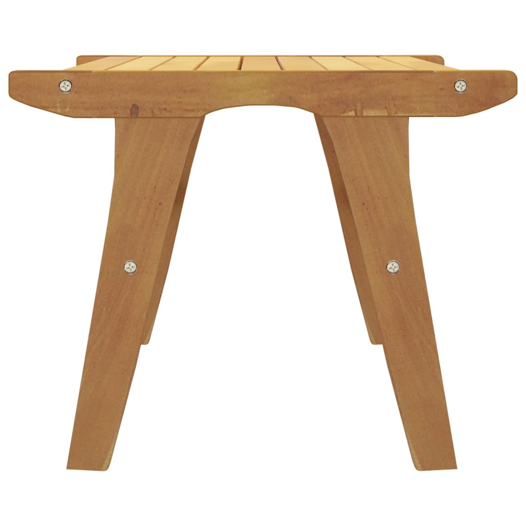 Gartenstuhl mit Fußstütze Massivholz Teak