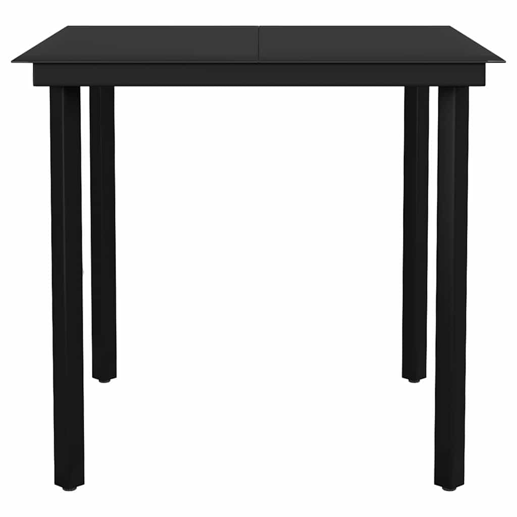 5-tlg. Garten-Essgruppe mit Kissen Schwarz