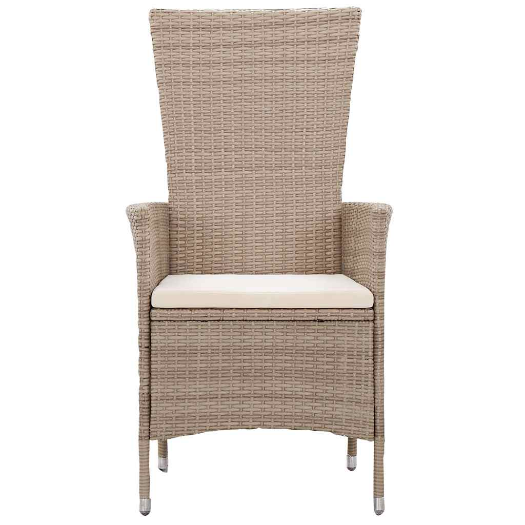5-tlg. Garten-Essgruppe mit Kissen Beige
