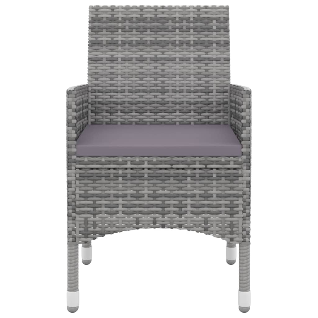 9-tlg. Garten-Essgruppe mit Auflagen Poly Rattan und Glas