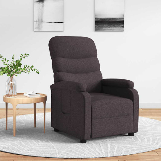 Relaxsessel Dunkelbraun Stoff