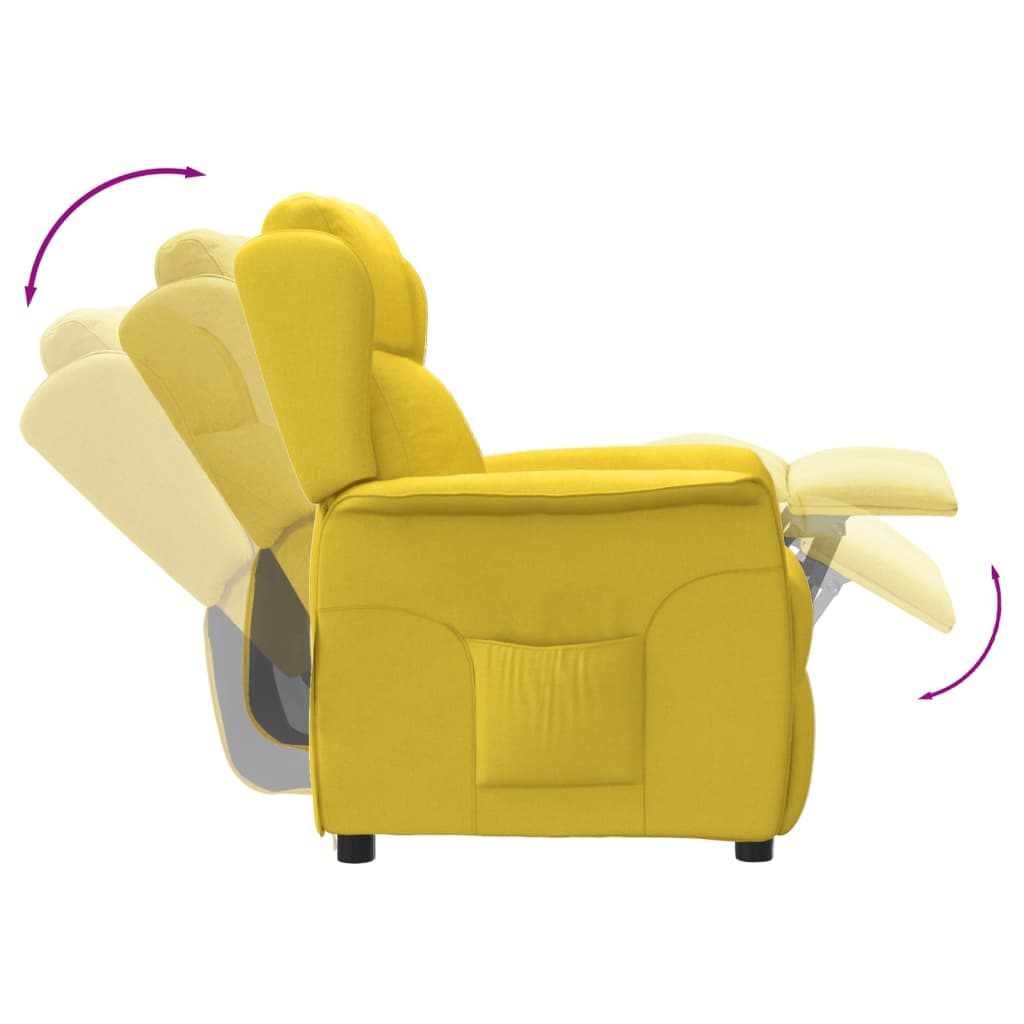 Relaxsessel Hellgelb Stoff