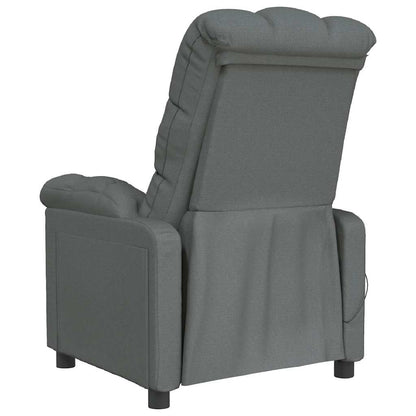Massagesessel Dunkelgrau Stoff