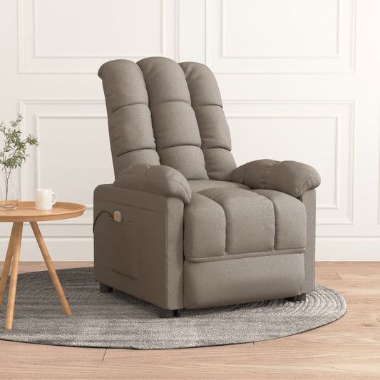 Fauteuil de massage tissu taupe
