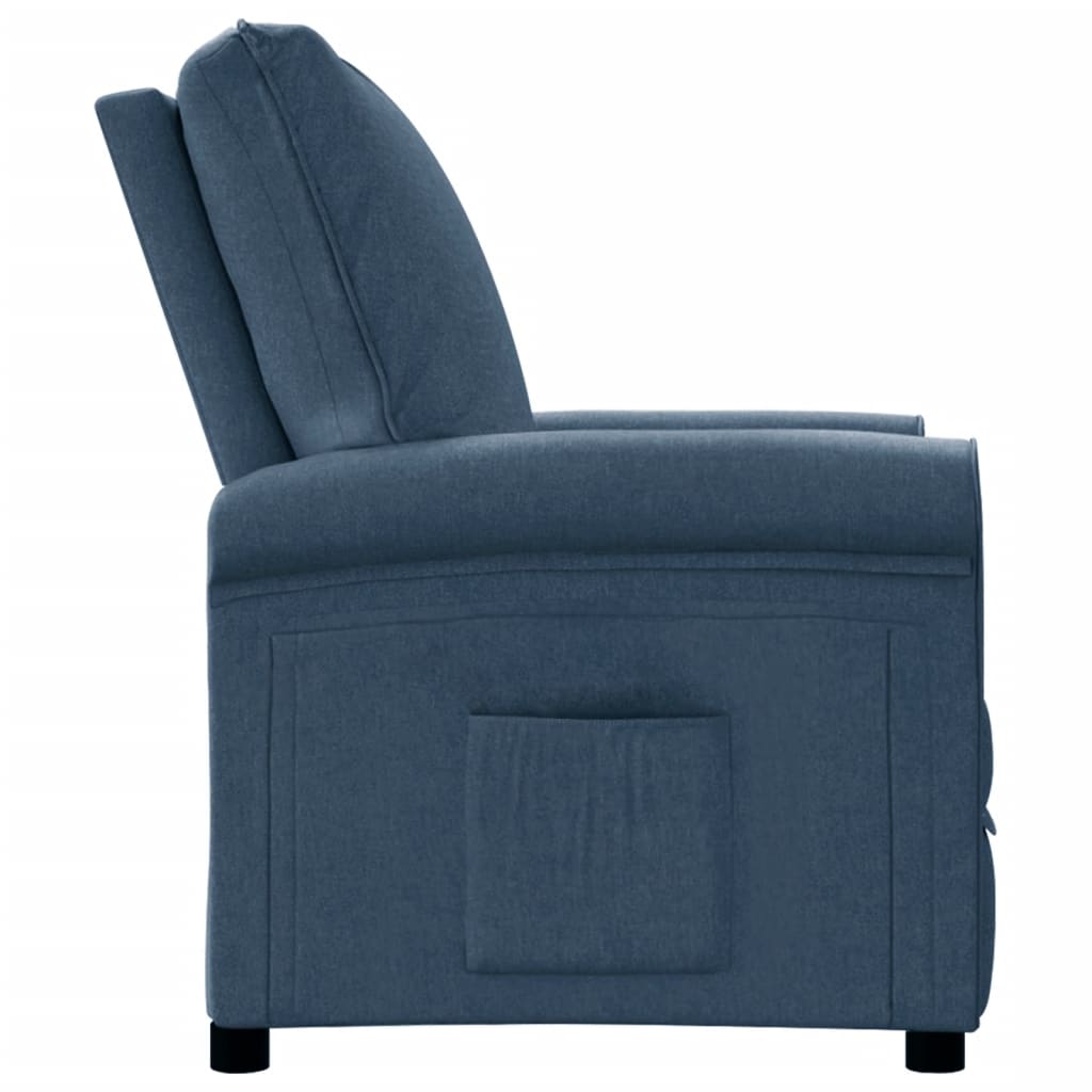 Relaxsessel Blau Stoff