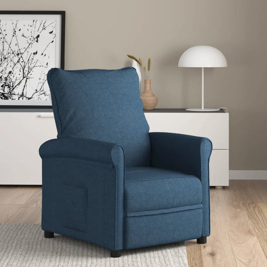 Relaxsessel Blau Stoff