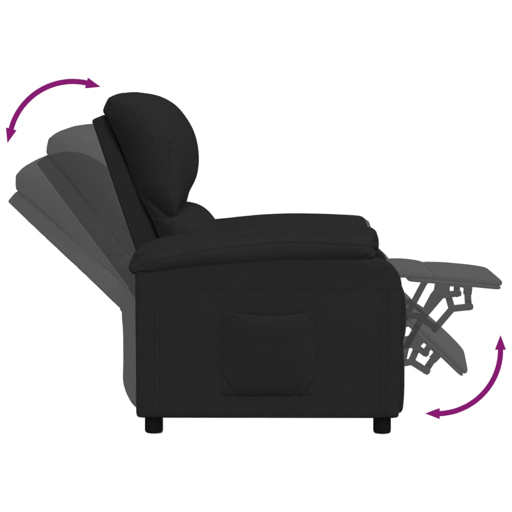 Relaxsessel Schwarz Stoff