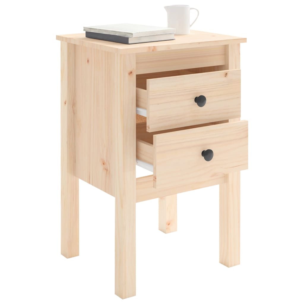 Table de chevet 40x35x61,5 cm en bois de pin massif