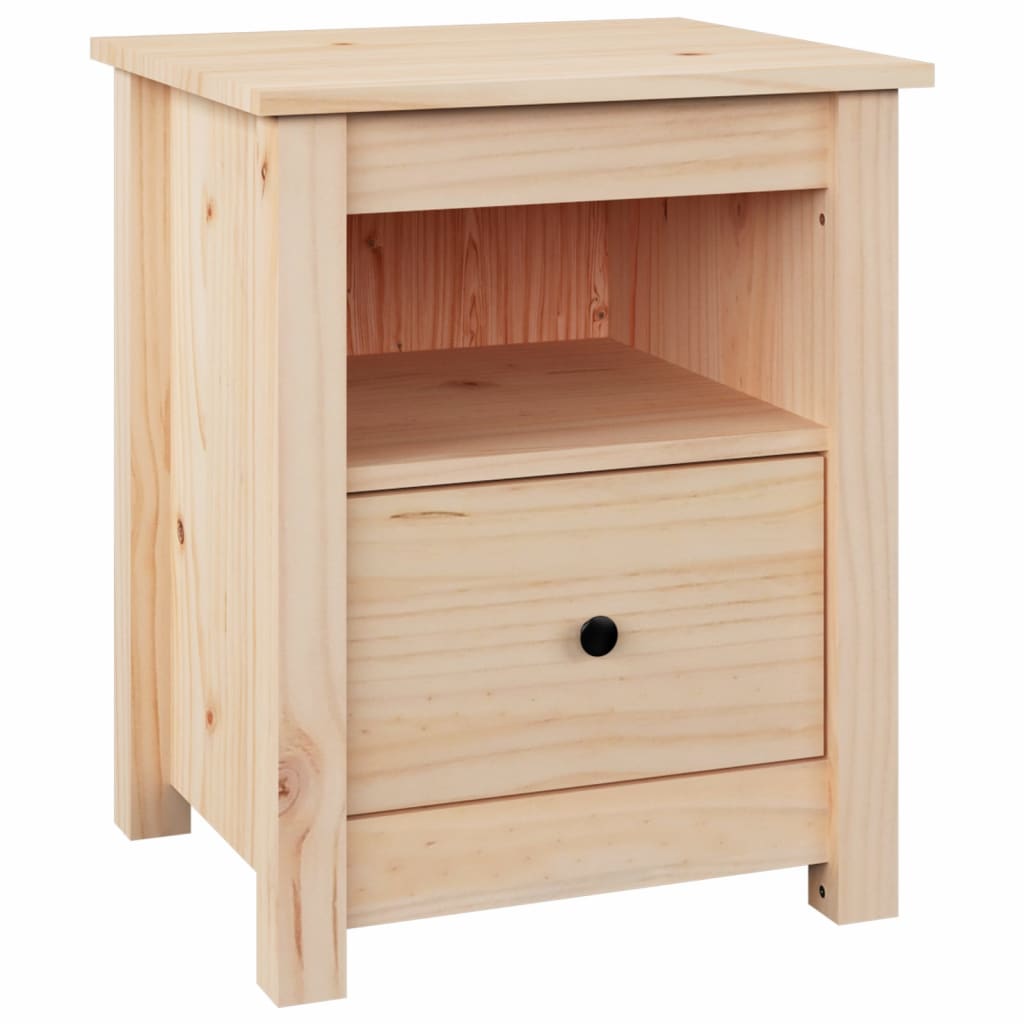 Table de chevet 40x35x49 cm en bois de pin massif