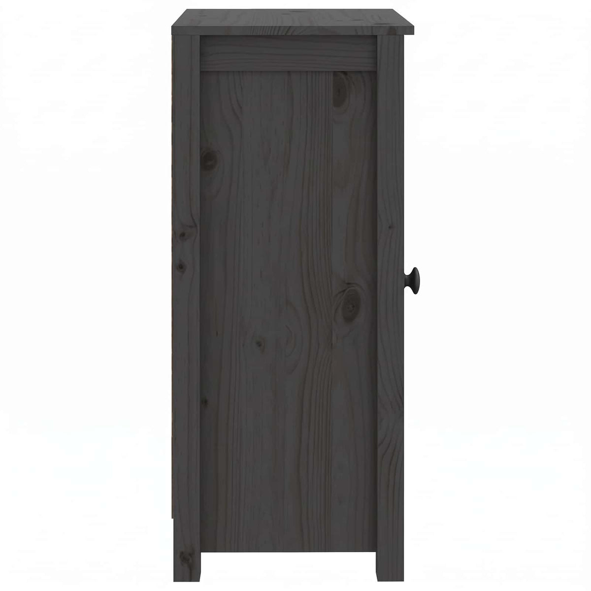 Sideboards 2 Stk. Grau 39x35x80 cm Massivholz Kiefer