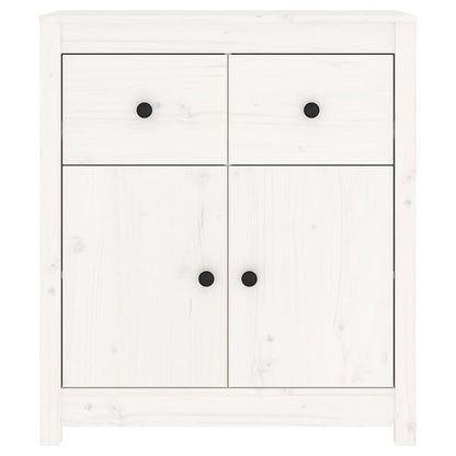Sideboard Weiß 70x35x80 cm Massivholz Kiefer