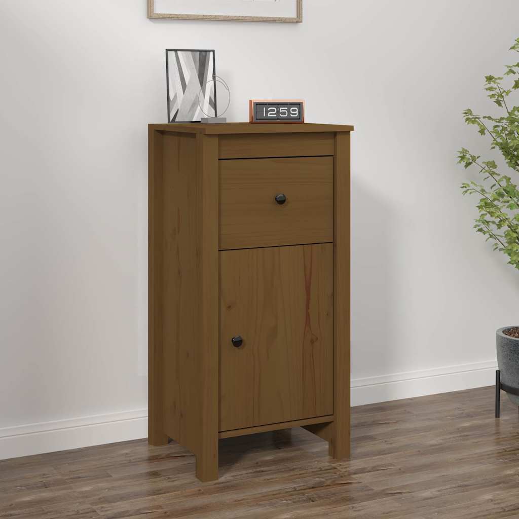 Sideboard Honigbraun 40x35x80 cm Massivholz Kiefer