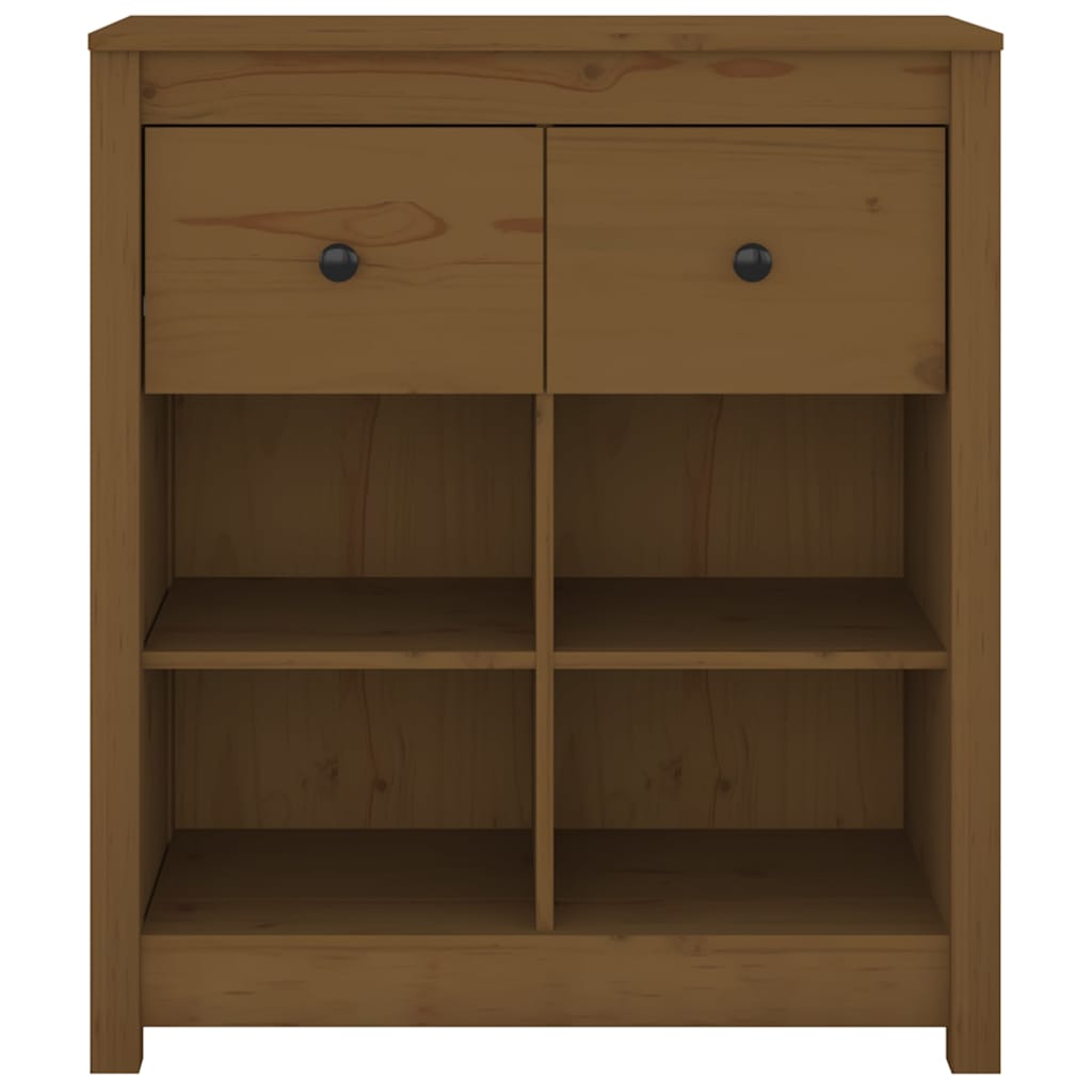 Sideboard Honigbraun 70x35x80 cm Massivholz Kiefer