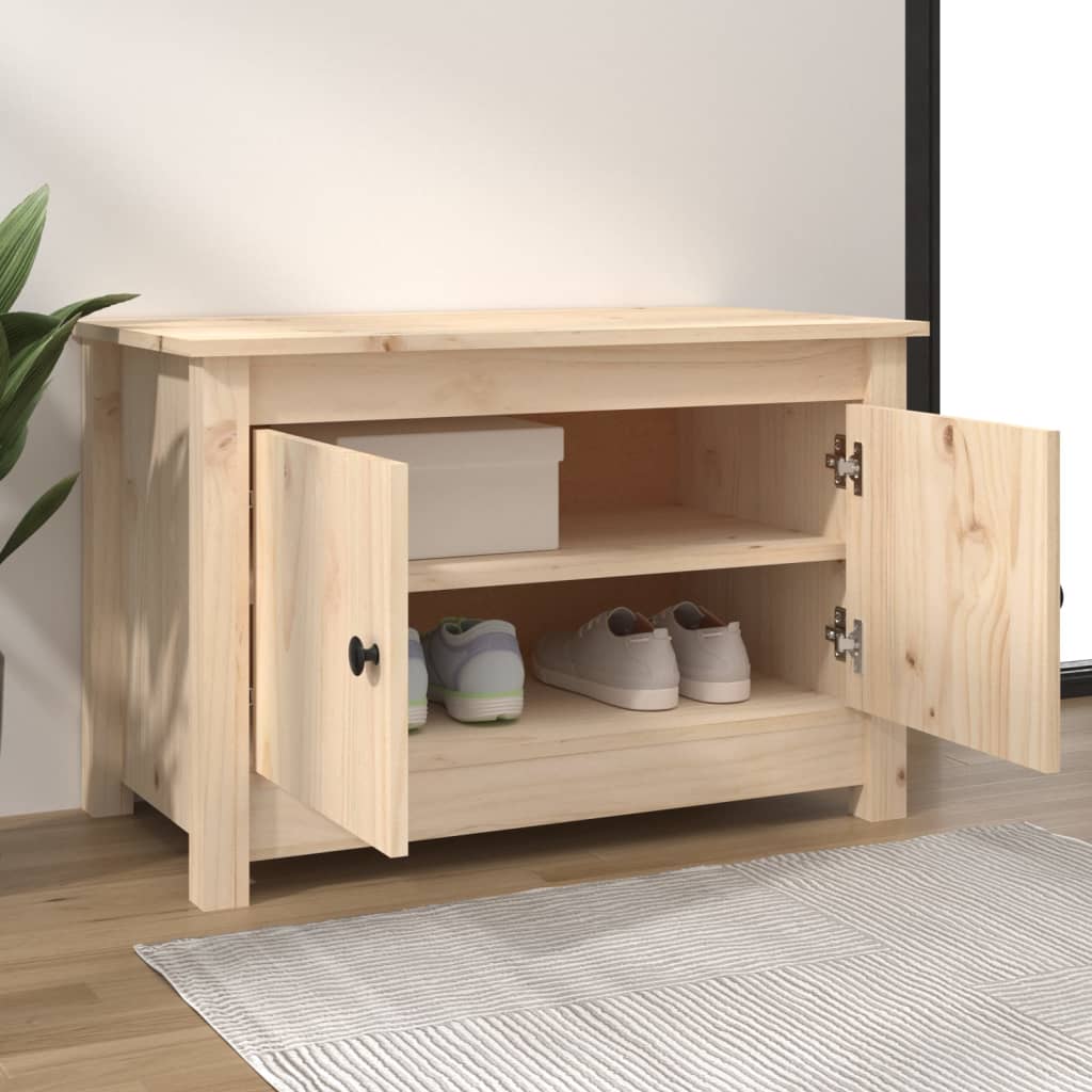 Shoe cabinet 70x38x45.5 cm solid pine wood