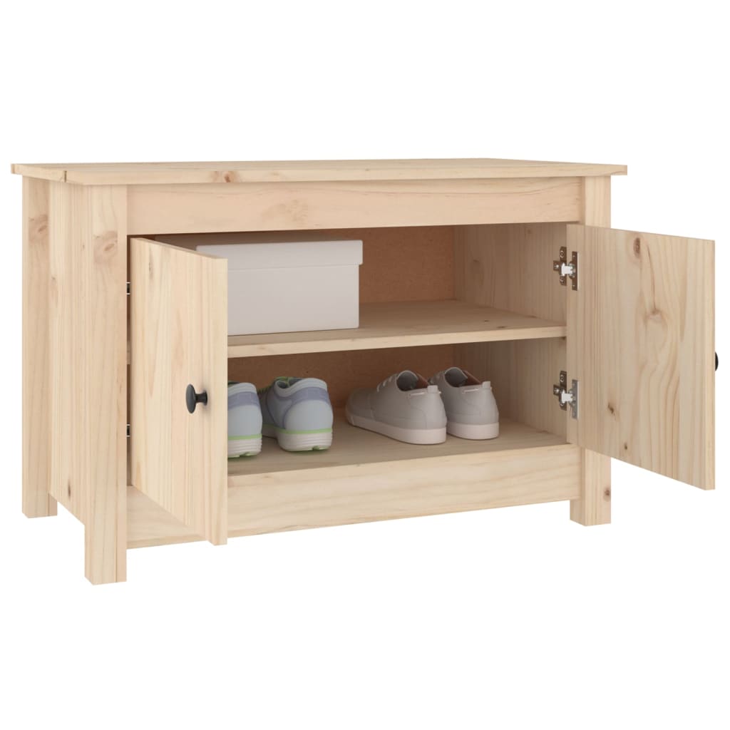 Shoe cabinet 70x38x45.5 cm solid pine wood