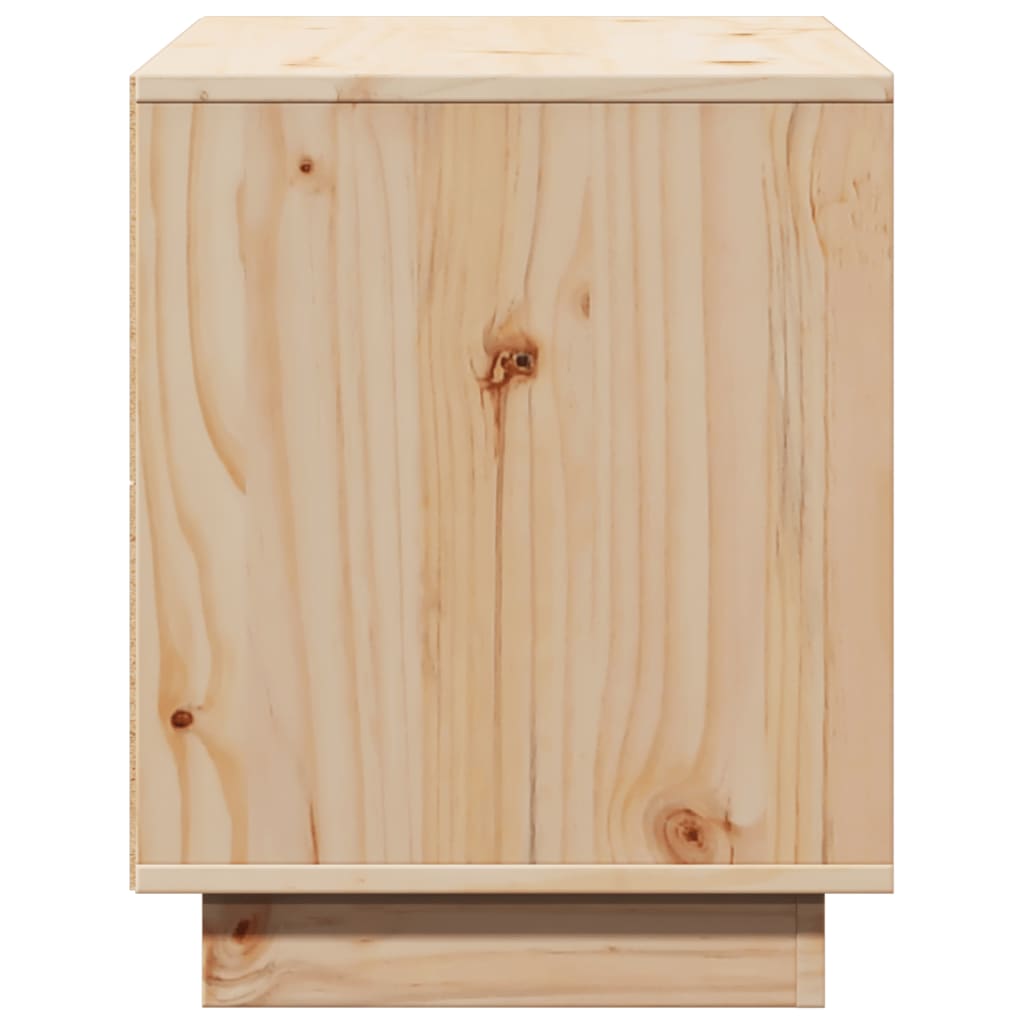 Meuble TV 74x35x44 cm en bois de pin massif