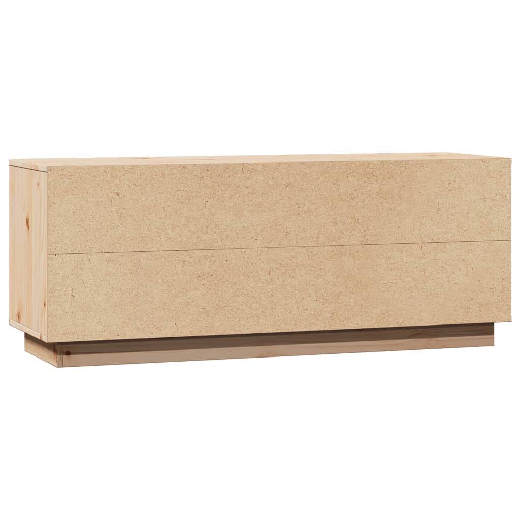 Meuble TV 110,5x35x44 cm en bois de pin massif