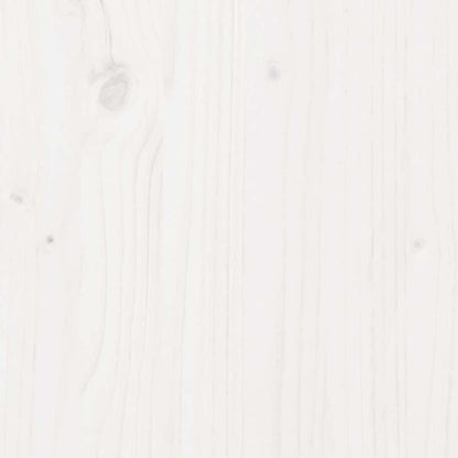Sideboard Weiß 110,5x35x80 cm Massivholz Kiefer