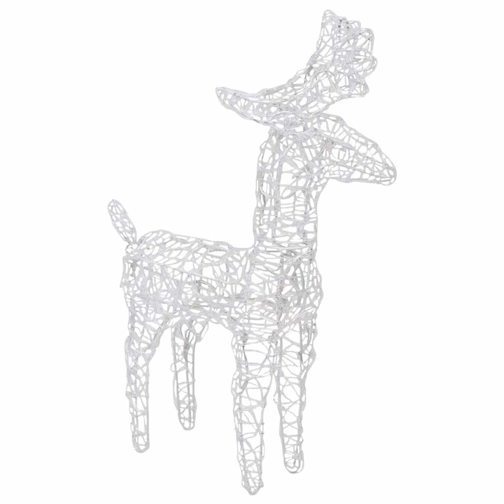 LED-Rentiere 2 Stk. Mehrfarbig 80 LEDs Acryl
