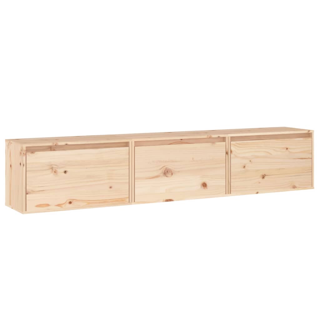 Meubles TV 3 pièces en pin massif