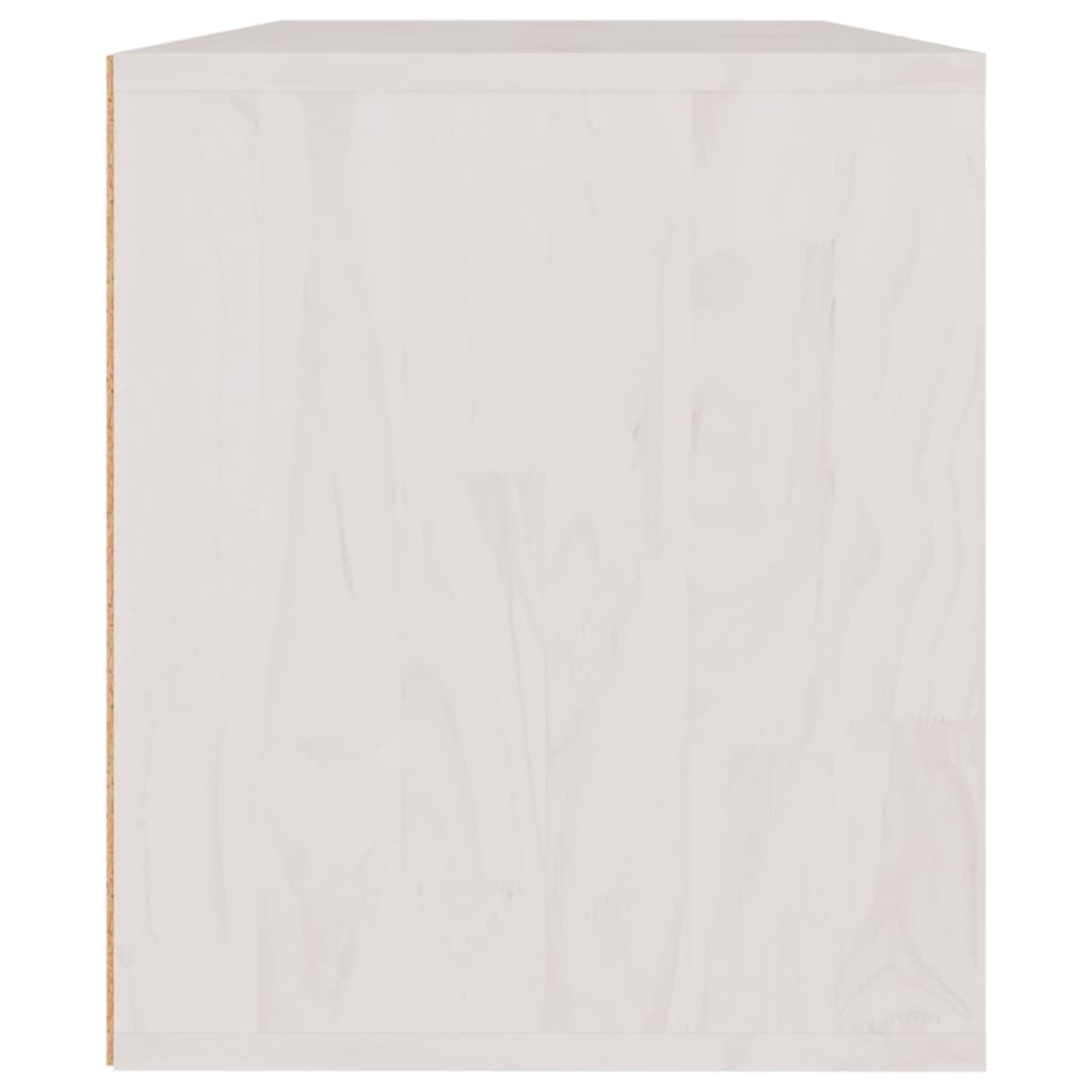 Meubles TV 3 pièces en pin massif blanc