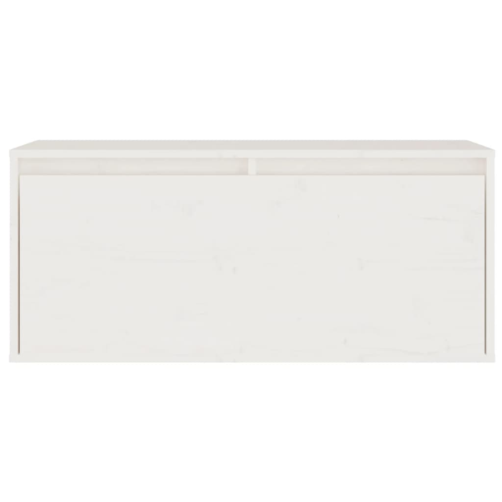Meubles TV 3 pièces en pin massif blanc