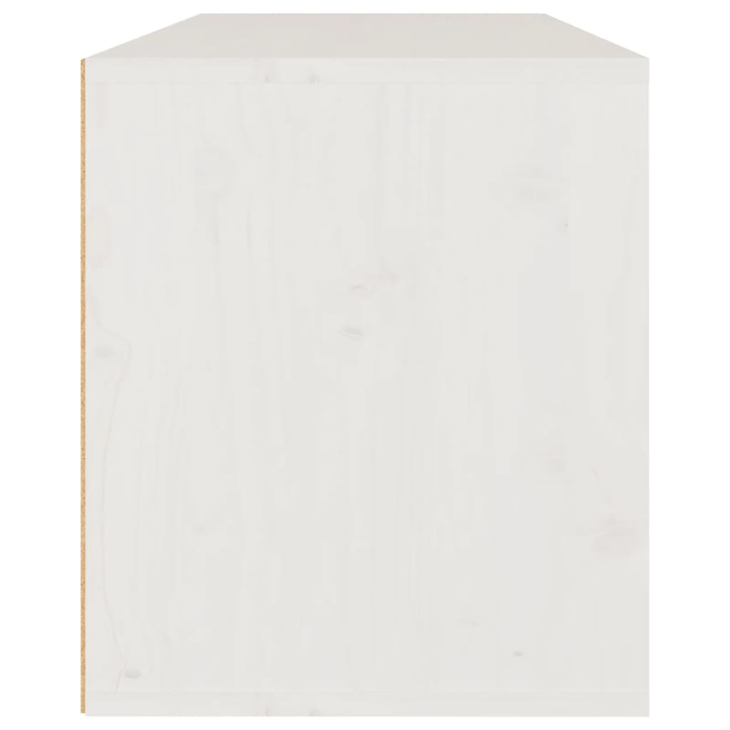 Meubles TV 3 pièces en pin massif blanc