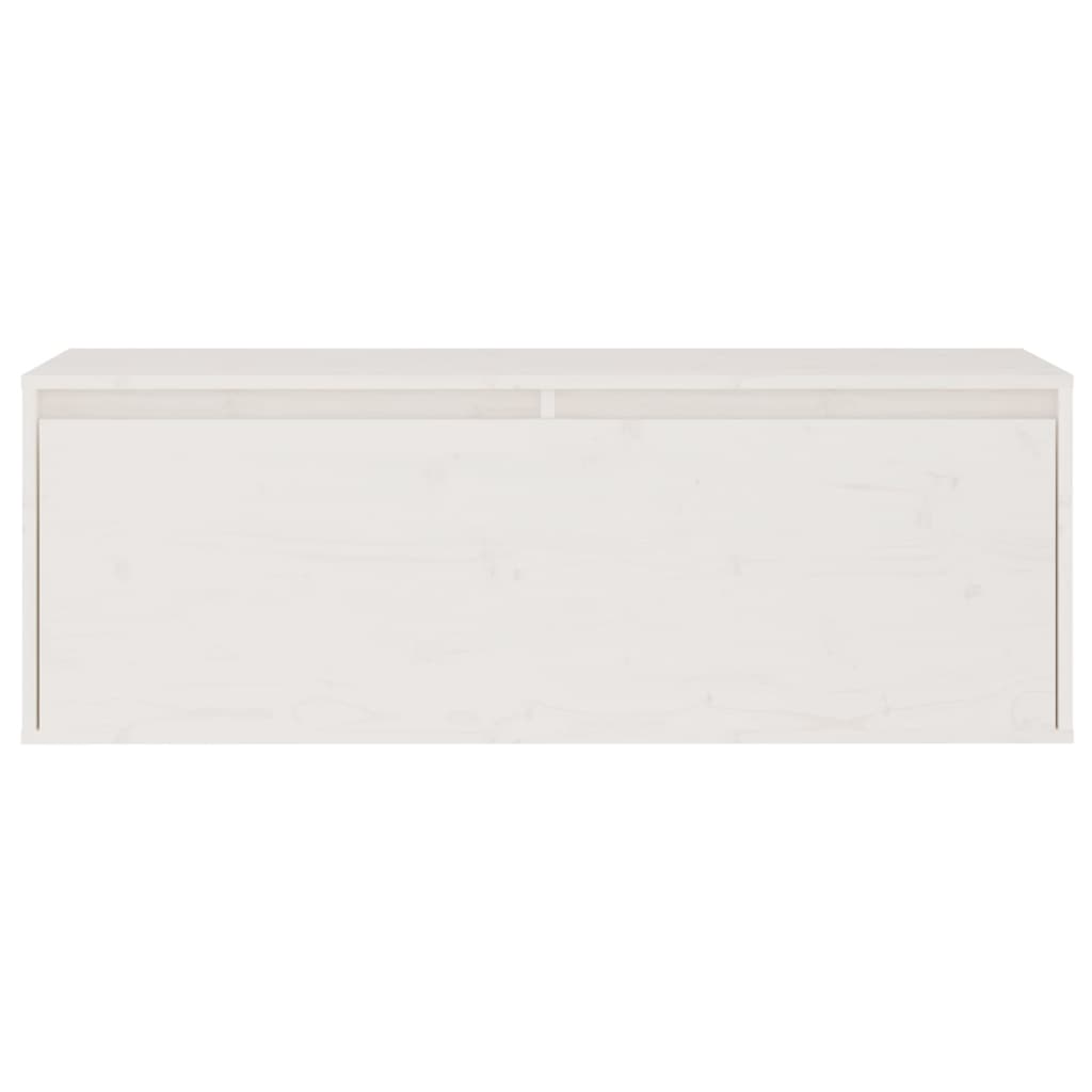 3-teiliges TV-Schrank-Set Weißes Massivholz Kiefer