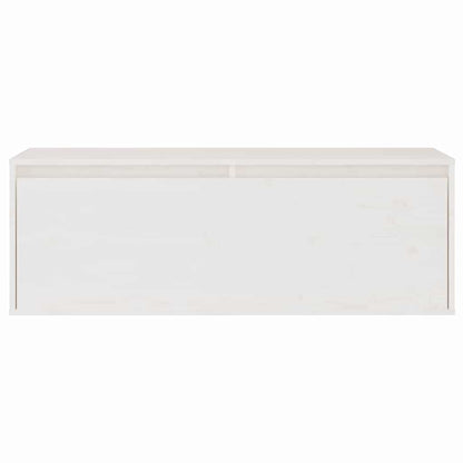 3-teiliges TV-Schrank-Set Weißes Massivholz Kiefer