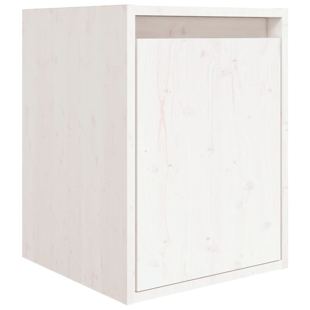 Meubles TV 3 pièces en pin massif blanc