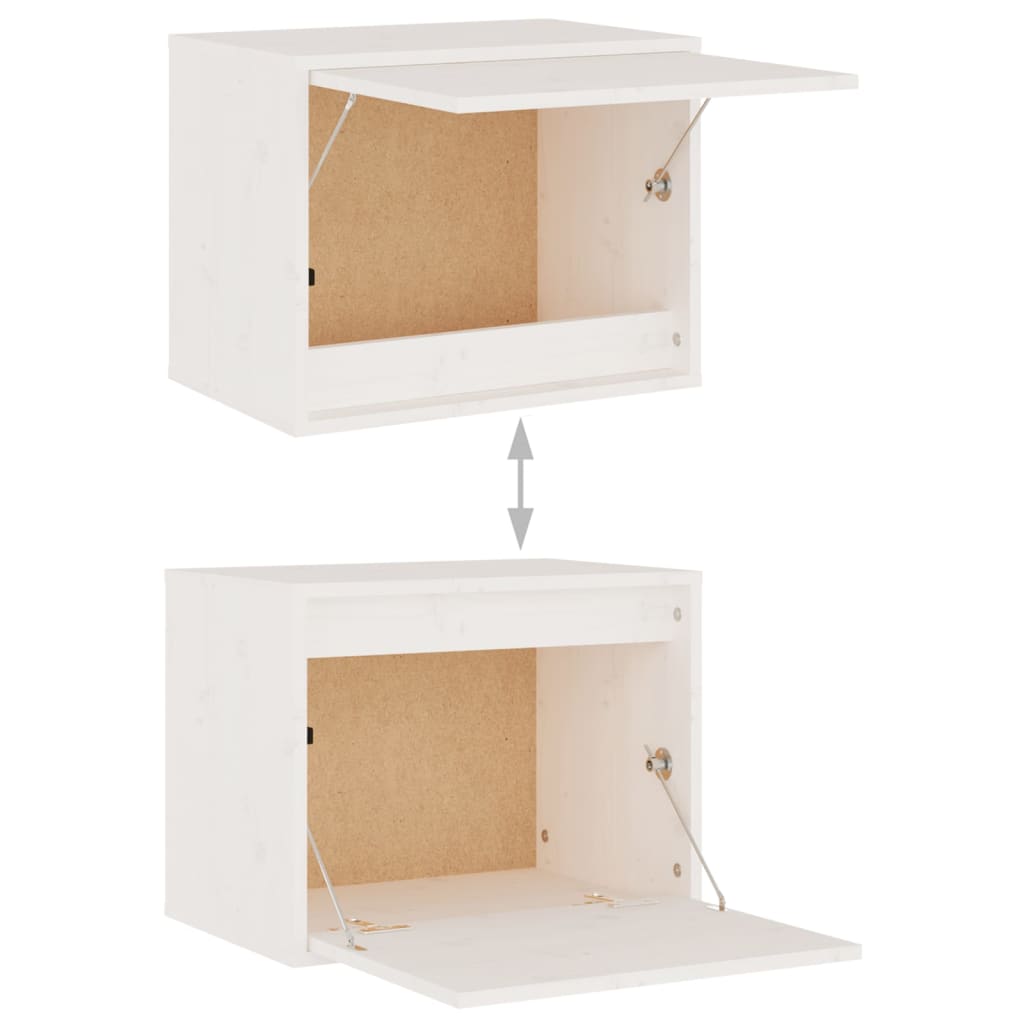 Meubles TV 6 pièces en pin massif blanc