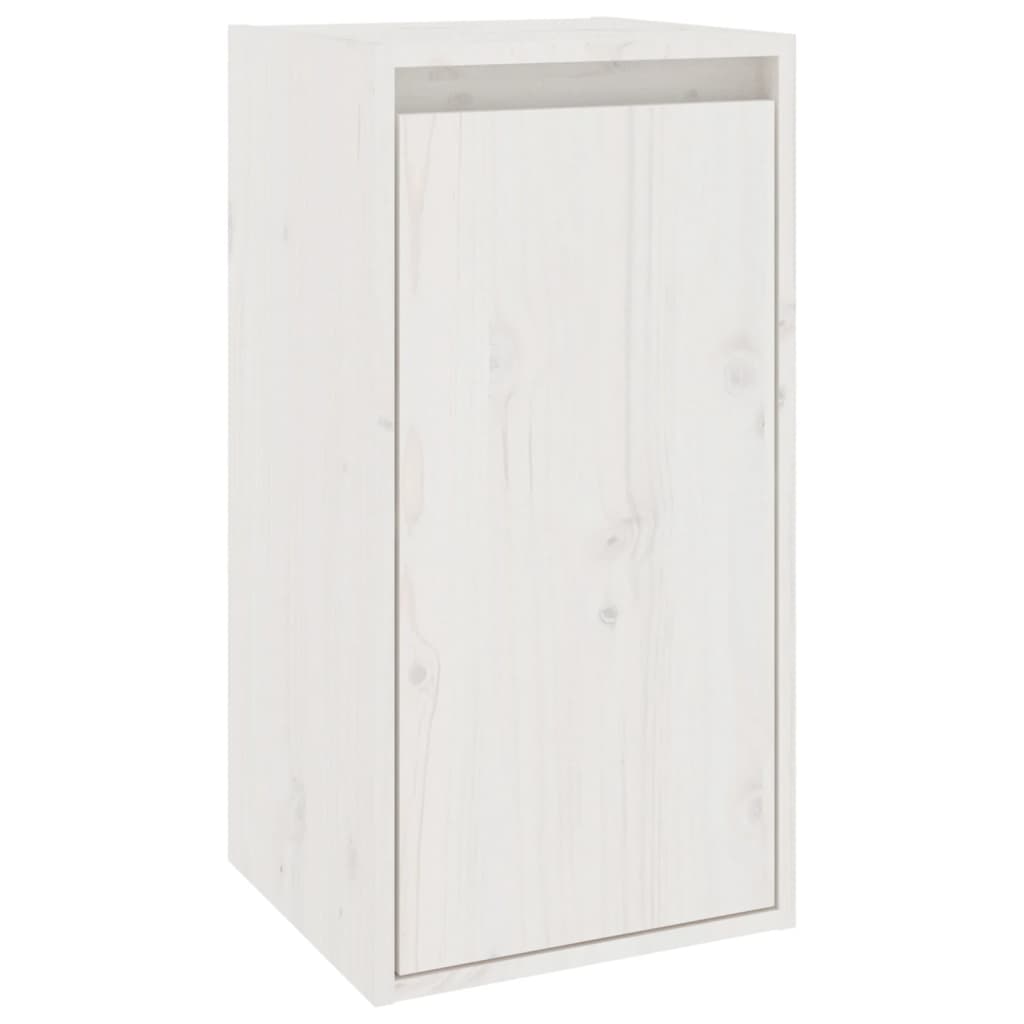 Meubles TV 6 pièces en pin massif blanc