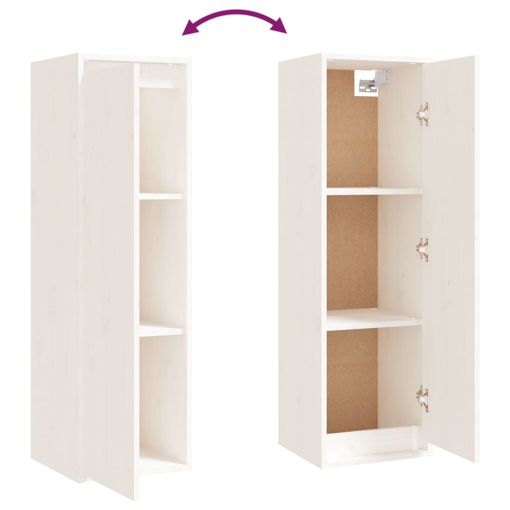 Meubles TV 8 pièces en pin massif blanc