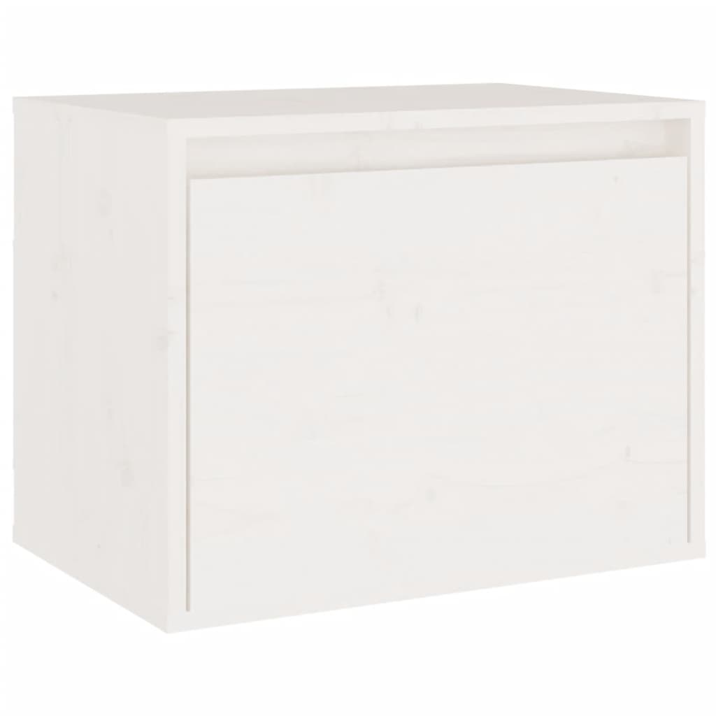 Meubles TV 7 pièces en pin massif blanc