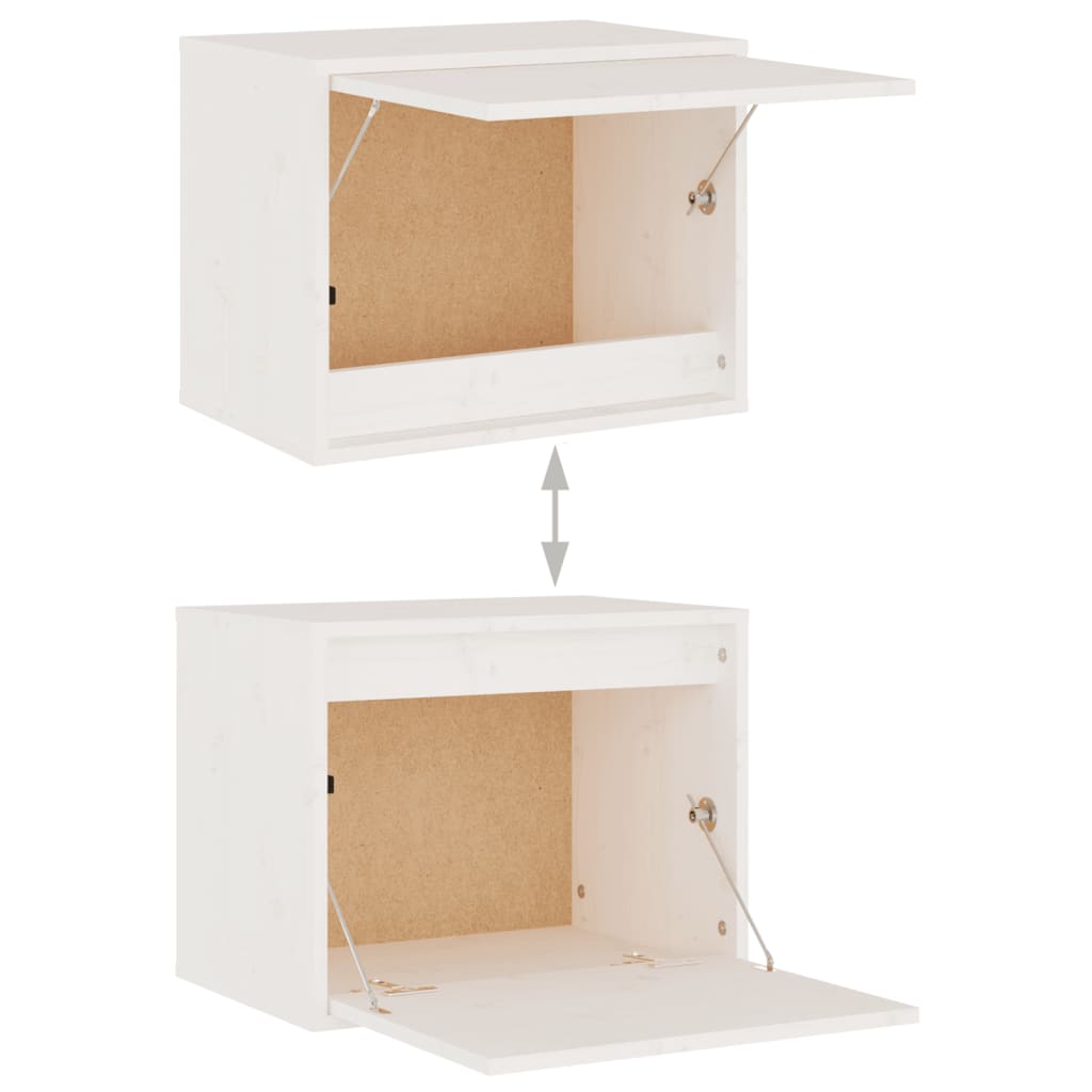 Meubles TV 7 pièces en pin massif blanc