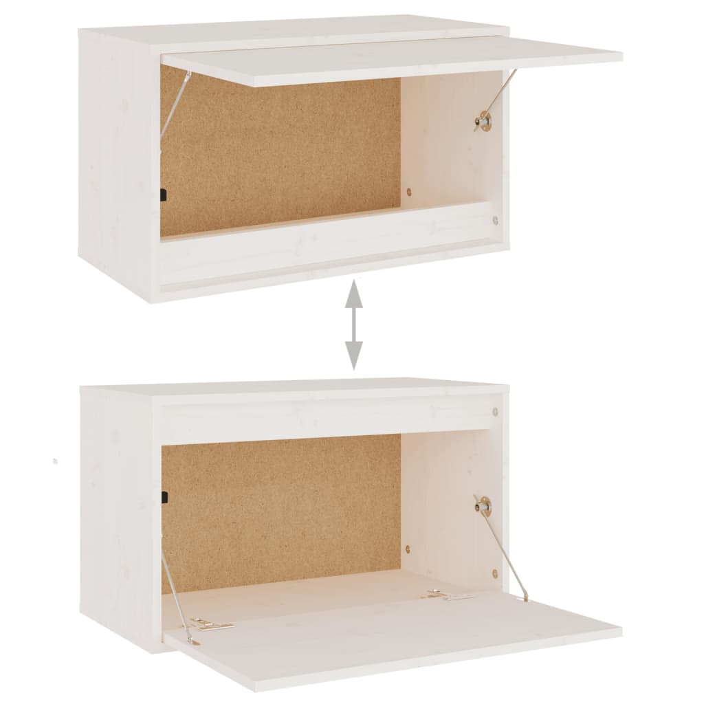 Meubles TV 7 pièces en pin massif blanc