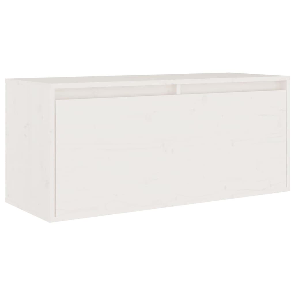 Meubles TV 6 pièces en pin massif blanc