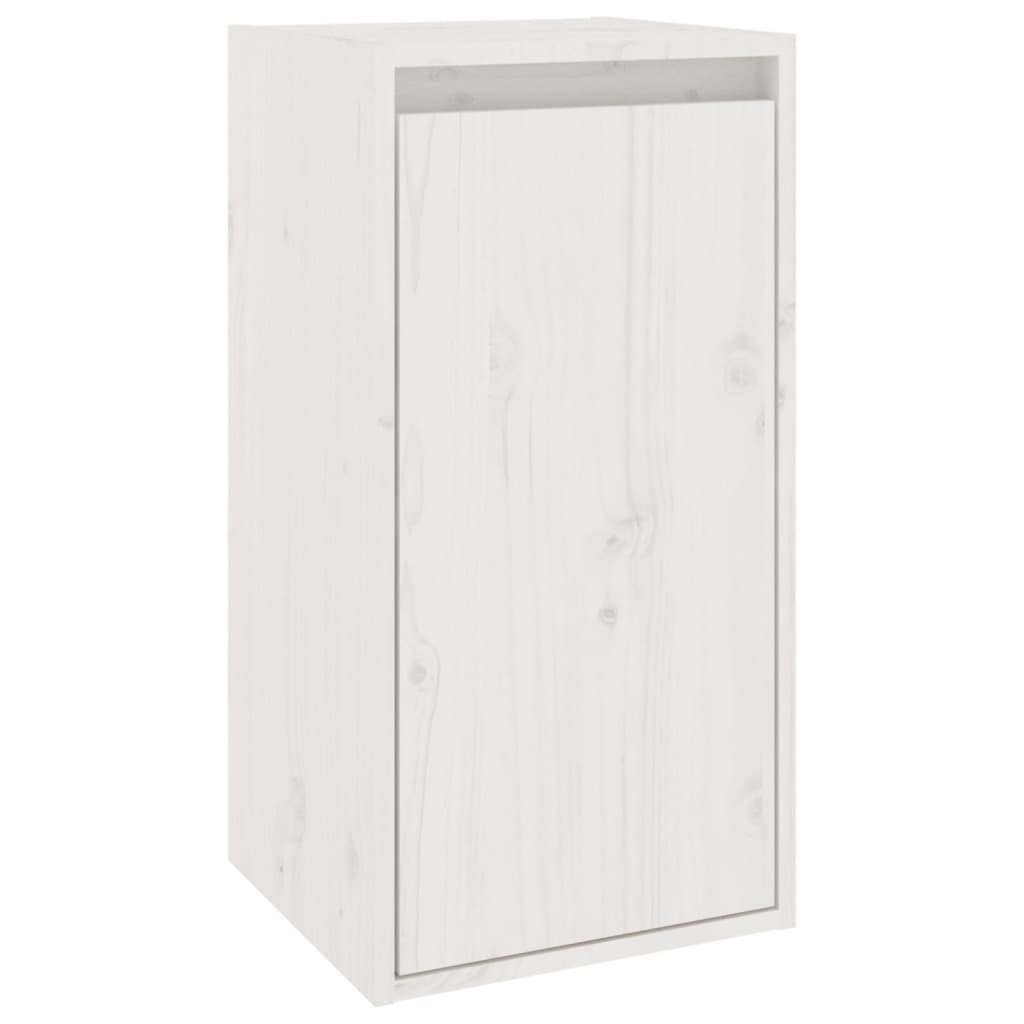 Meubles TV 6 pièces en pin massif blanc