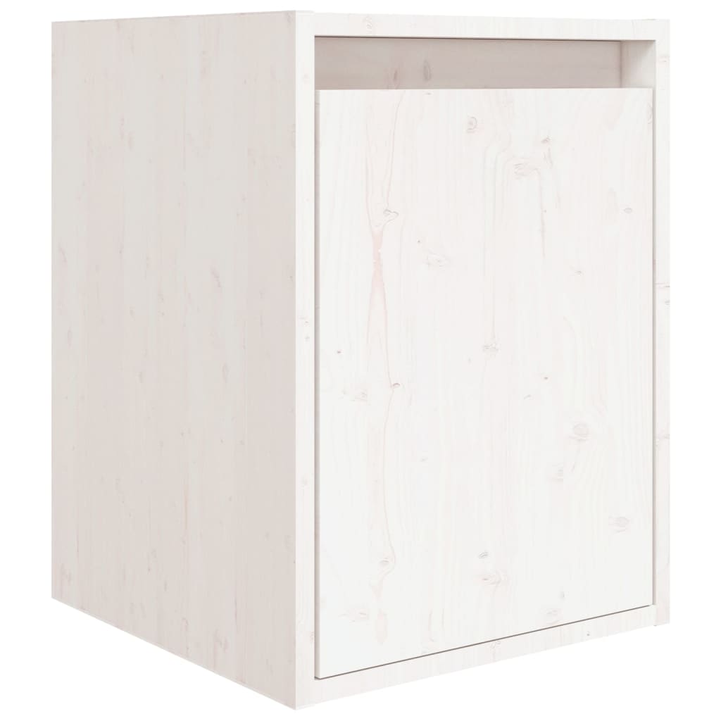 Meubles TV 6 pièces en pin massif blanc