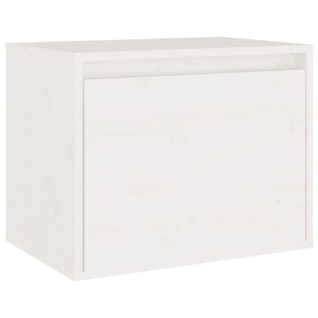 Meubles TV 6 pièces en pin massif blanc