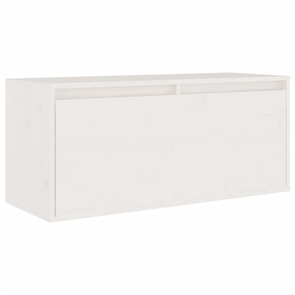 Meubles TV 6 pièces en pin massif blanc