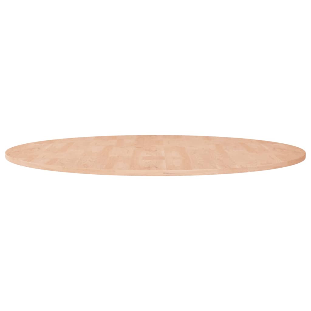 Runde Tischplatte Ø90x1,5 cm Unbehandeltes Massivholz Eiche