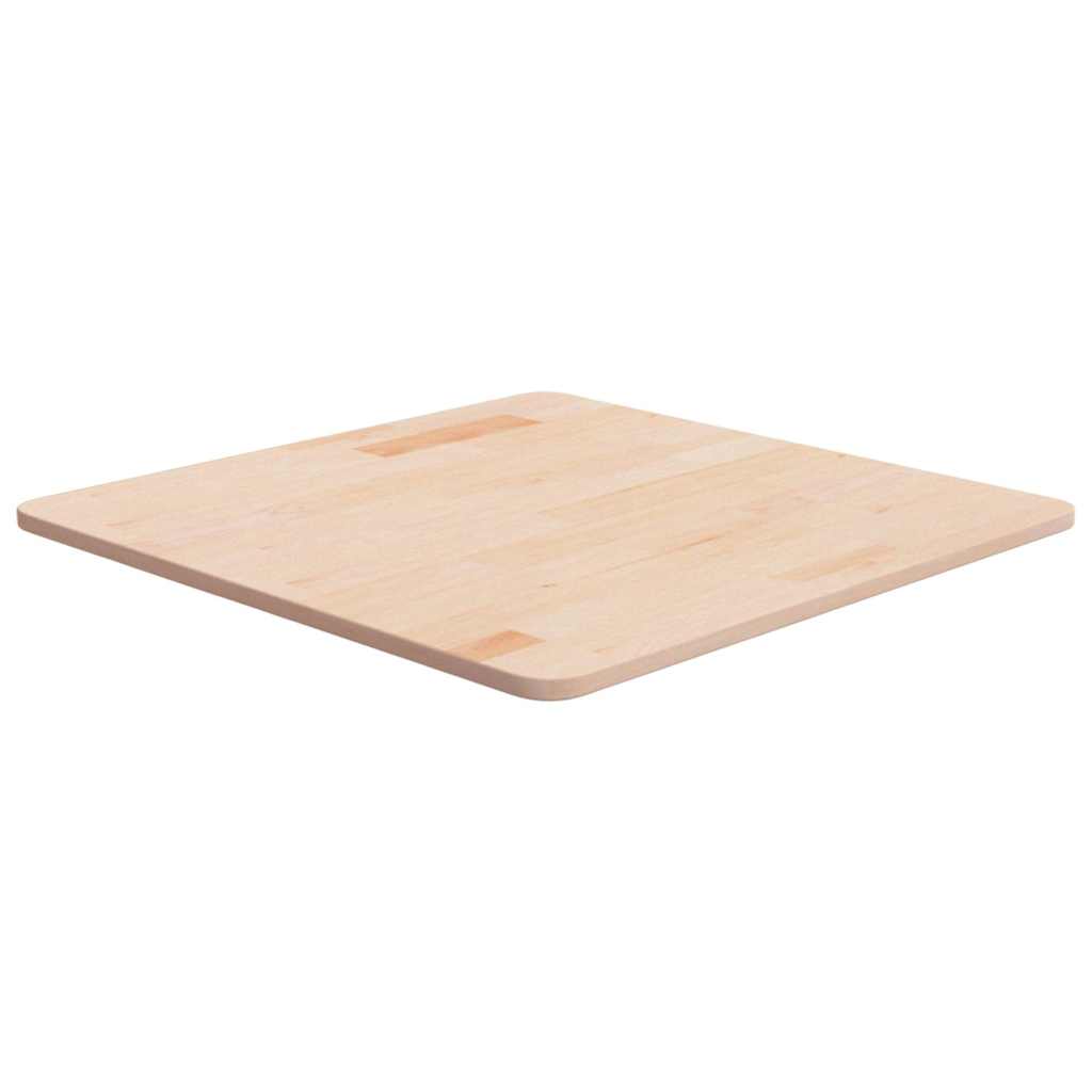 Tischplatte Quadratisch 60x60x1,5 cm Eichenholz Unbehandelt