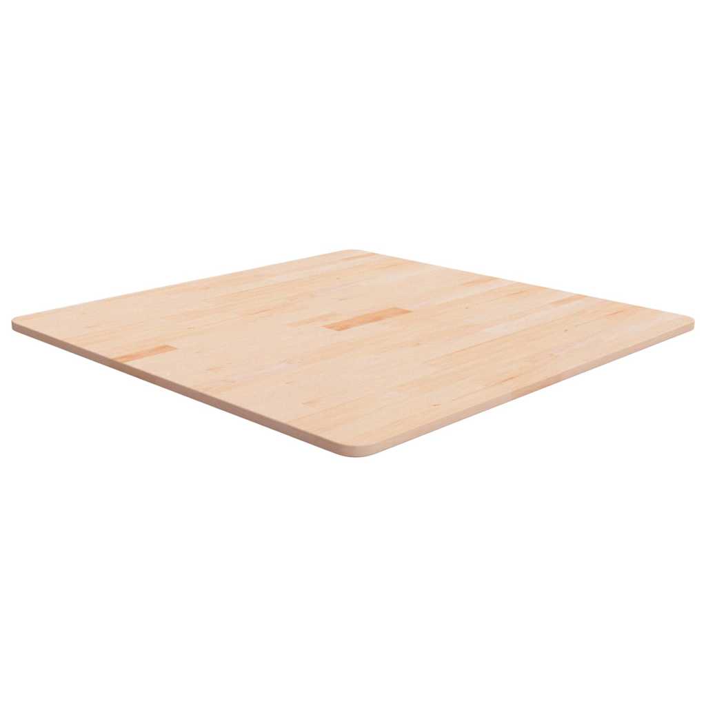 Tischplatte Quadratisch 80x80x1,5 cm Eichenholz Unbehandelt