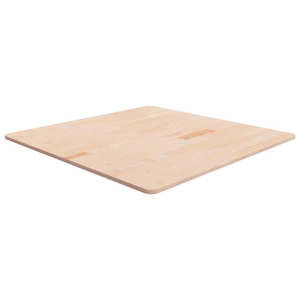 Tischplatte Quadratisch 90x90x1,5 cm Eichenholz Unbehandelt