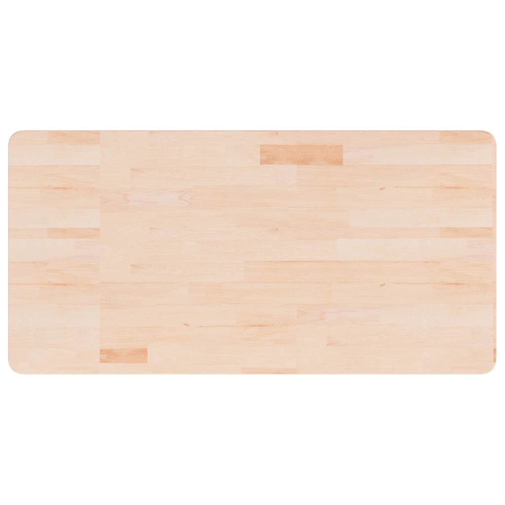 Waschtischplatte 100x50x1,5 cm Massivholz Unbehandelt